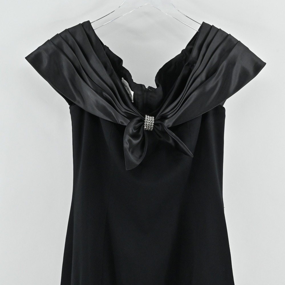 Vtg Morton Myles Dress Size 10‎ Whimsigoth Dark Romantic Gown Formal Maxi Slit - Picture 9 of 13